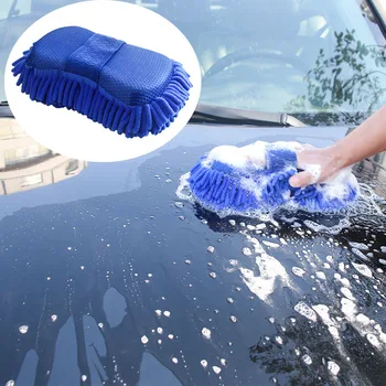 1/2 елемента Коралови Гъба За миене на коли Гъба За почистване на Детайли за грижа за автомобила Четка за почистване на Гъба Авто Ръкавици За полагане на Почистващи препарати