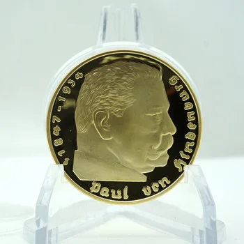 10 бр./лот Монета От 5 Марки 1847-1934 Паул Фон Гинденбург Златна монета на Германския райх