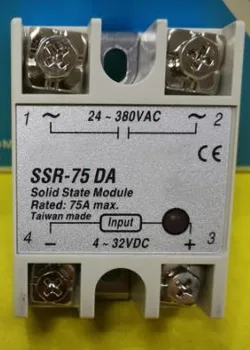 10ШТ SSR-75DA Еднофазно твердотельное реле 75A управление на постоянен ток ac SSR75DA