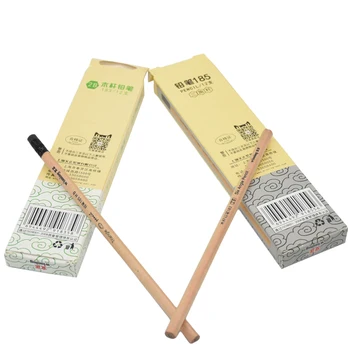 12шт висококачествено дърво за защита на околната среда HB 2B стандартен молив, годни за рециклиране, които не съдържат олово отровната шестостенни / триъгълен молив