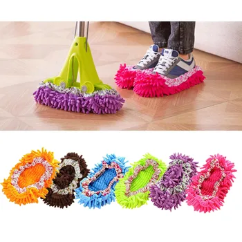 2 елемента За Миене на пода Калъф за обувки, За миене на пода Чехли за почистване на домашно секс За почистване за Еднократна употреба Калъф за обувки за измиване на пода