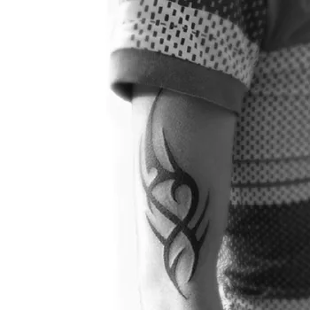 2020 Гореща Черна Временна Татуировка Боди-Арт Татуировки 3D Водоустойчив Временни Татуировки Етикети Изкуството Мъже Ръка Крак Фалшива Книга за татуировки