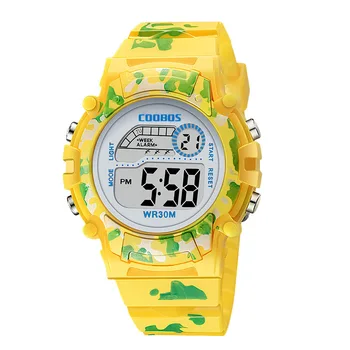 2020 Нови детски часовник с led цветна светкавица за Цифрови Водоустойчиви часовници за момчета и момичета от Дата Седмица Креативни детски часовници montre enfant