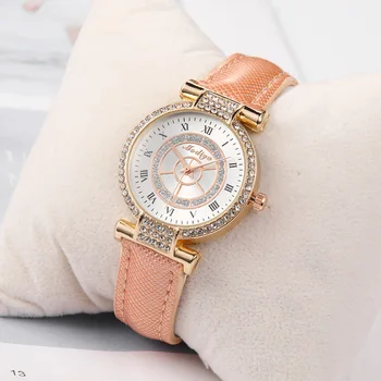 2020 Нови творчески дамски часовници Луксозни дамски часовници с диаманти Дамски кварцов часовник relogio feminino Кожени дамски часовник
