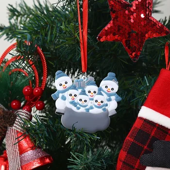 2021 Коледна Украса, Снежен човек Персонализирани Украса с висящи висулки от PVC за вашето семейно парти Подарък за Домашна коледна елха Дядо Коледа