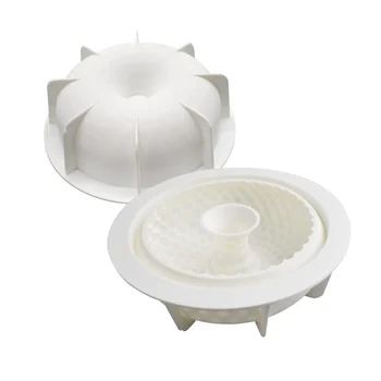 3D Храни Форма за торта Силиконова форма с Кръгла форма САМ Формата за муса и За производство Ореол Форма за печене на плодове Инструмент за украса на торта с наличност