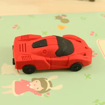 4 бр./опаковане. Корейски Творчески Канцеларски материали Подвижни Мини-гумички за триене За полагане на спортни Автомобили Гума за моливи