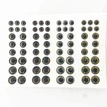 72 бр.*6/8/10 мм Риболовни примамки Очи САМ 4D Риболовни Рибешки очи Стръв за връзване на мухи, която Реалистичен холографски материал за връзване на мухи