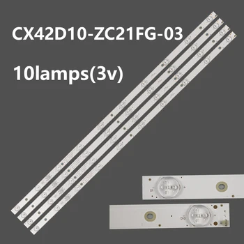 816 MM 4 бр. светодиодна подсветка Strip10lamp CX42D10-ZC21FG-03 За CX416M03 CX420DLEDM LE-4219H V420HJ2-P01 F42C7000E 42CF19-T2 L4240FHD