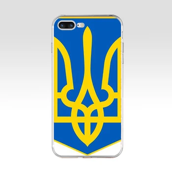 87H Знаме на Украйна Мек Силиконов Калъф TPU Калъф за Apple iPhone 6 6s 7 8 плюс Калъф