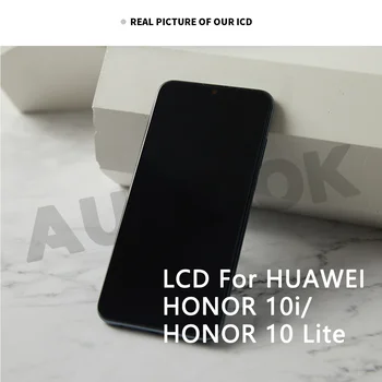 AUMOOK 6,21-инчов LCD дисплей, Премиум качество за HUAWEI Honor 10i с тъчскрийн Дисплей за Честта 10 lite LCD дисплей+Смяна на рамката