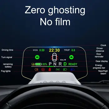 C3 Централен дисплей OBD2 HUD Огледало Актуализиран Допълнителна навигация HUD Скорост Разход на гориво Проекция на измерване на скоростта на колата
