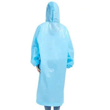 Capa de chuva reutilizável para homens, capa impermeável para roupas, poncho à prova d ' água