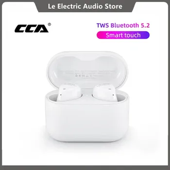 CCA CC1 1BA+1DD TWS Безжични Слушалки Bluetooth 5,2 Слушалки Спортни Бас Професионални Слушалки Слот Мини Слушалки За ДОГОВАРЯЩИЯ S2