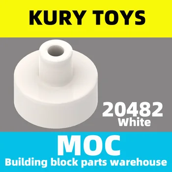 Kury Toys САМ MOC За 20482 100 бр. Детайли градивен елемент за плочки, Кръгли 1 x 1 с притежателя на пръчката и игли за играчка тухли