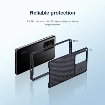 NILLKIN за Huawei P40 Pro Plus Pro+ делото калъф CamShield Защита на Обектива на камерата Броня калъф