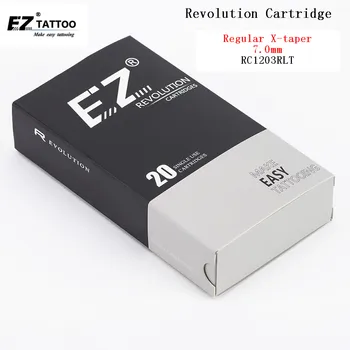 RC1203RL T EZ Игла за татуировки Революционни касети Кръгли втулки обичайната X-палец 7.0 мм за картриджных машини и грайфери 20 бр /кор.