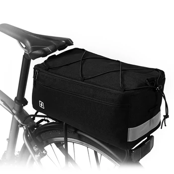Roswheel под Наем Велосипедна Термоизолированная Чанта за багаж Чанта-хладилник Чанта за обяд Пакет с пагон 8 Л черно