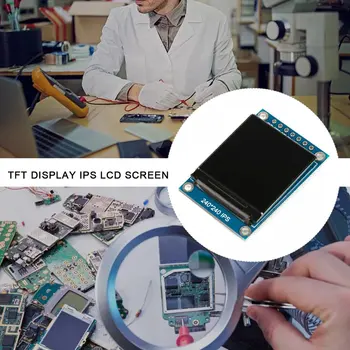 ST7789 автомобил с LCD дисплей OLED Дисплей IPS TFT IC SPI Напрежение Поради Интерфейс SPI Пълноцветен САМ 240x240 3.3v за Arduino