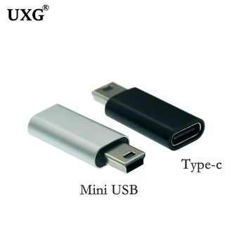 USB C ДО Мини-USB 2.0 Адаптер Тип C Женски Към Мини USB Мъжки Конектор За Конвертиране на MP3-Плейъри GoPro Dash Cam Цифрова Камера, GPS
