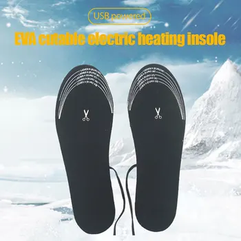 USB Стелки за обувки с подгряване Електрически топло за краката на Топло за краката Унисекс Зимните Ски спортове на открито Отопление Топлите подложки за краката