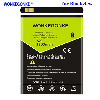 WONKEGONKE За Blackview A20 (A20 Pro) Батерия 3500 mah Батерия Batterie Bateria