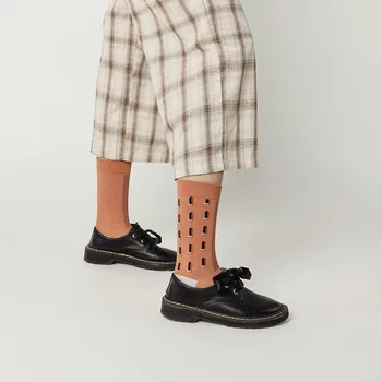 [WPLOIKJD]Харадзюку в Есенно-зимната мода от чист памук, Забавни чорапи с приливите и отливите Новост в стил Арт Индивидуалност Чифта Чорапи Скарпетки