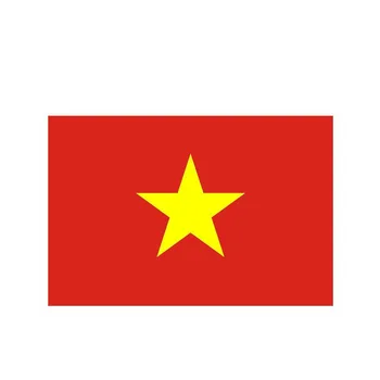 YJZT 14,9 СМ*9,9 СМ Флаг Виетнам Автомобили Стикер Светоотражающая Забавен Стикер за полагане на автомобила 6-0469
