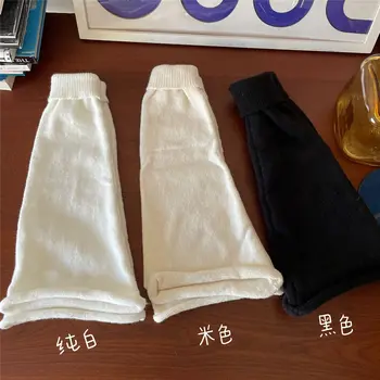 Бели Чорапи, гамаши Японски JK Зимни копчета за обувки и Дълги чорапи Лолита Харадзюку терлици Комплекти Кожени чорапи с колани за бедрата