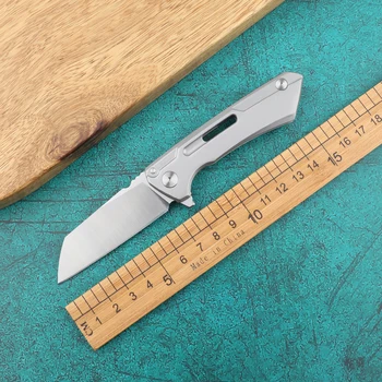 Висококачествен Сгъваем Нож D2 острието Стоманена Дръжка Открит Лов Къмпинг Оцеляване Тактически плодов джобен Нож EDC ръчни инструменти