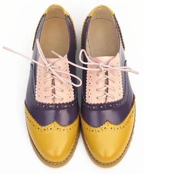 дамски обувки оксфорд на равна подметка ръчно изработени реколта лято пролет за жени обувки дантела прозорци мокасини кафяви ежедневни обувки на равна подметка 2020