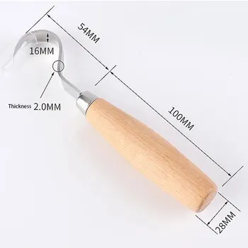Дърворезбата на Нож Изкуството на Занаята Инструмент за Работа с дърво Изваяни изделия Дървена Дръжка на Лъжица Кука Нож Инструменти За Дърворезба