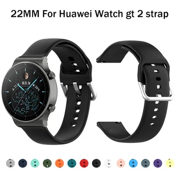 За Huawei watch GT2 Pro Аксесоари за умен часа 22 мм и Каишка за гривна Samsung Xiaomi LS05 Взаимозаменяеми силикон каишка за часовник