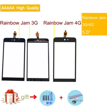 За Wiko Rainbow/Rainbow Lite/Rainbow Jam 3G/Rainbow Jam Touchpad 4G, Сензорен екран Дигитайзер Предното Външно Стъкло капацитивен Сензорен екран