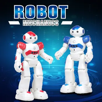 Интелигентна Ранното Образование Робот с Дистанционно Управление Пъзел игра За Момчета Детски Играчки Жест Индукционная Зареждане Чрез Usb