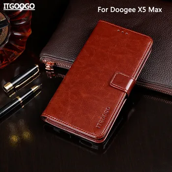 Калъф за Doogee X5 Max Калъф за Носене Високо Качество Флип Кожен Калъф за Doogee X5 Max Pro Калъф Капа Чанта за телефон Чанта-портфейл