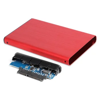 Калъф за твърд диск с калъф за USB кабел за Нов Калъф за твърд диск SATA 2,5 III II I до USB3.0 Външен твърд диск SSD Корпус Инструмент безплатно