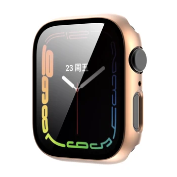 Калъф за часа с покритие покритие за Apple Watch 41 мм, 45 мм, Калъф за часа, за iWatch Серия 7 Аксесоари