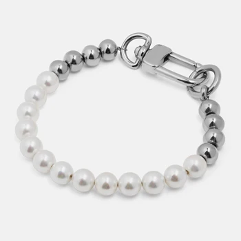 Качествена Гривна от перли във формата на миди Еластичен или верига за Персонализация на дамски Гривни с различни размери от мед перли