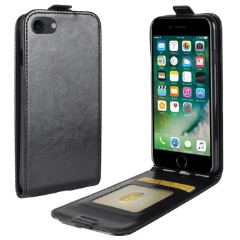 Луксозен кожен Вертикален Флип калъф за iPhone 12 Mini 11 Pro Xs Max XR X 7 8 6 6 S, както и Пълен Защитен Калъф за вашия телефон Чанта-портфейл