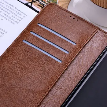 Луксозен кожен калъф за Samsung galaxy Note 20 pro 10 lite plus 9 8 без магнит бизнес-дизайн с 3 слота за карти вътре в своята практика TPU