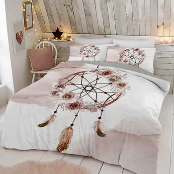 Мрамор Ловец на сънища комплекти легла пухени комплект чаршаф калъфка кралицата на поп Двойна размера на Цвете спално бельо, покривки 220x240