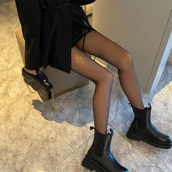 Найлонови чорапогащи Женски прозрачни топли флисовые женски модерен секси чорапогащник за стилист, чорапи до бедрото чорапи в японски стил, тънки