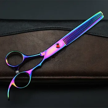 Настройка на Япония 440c 6,5-инчов ножици за подстригване на кучета ножица за подстригване на коса за домашни любимци, фризьорски салон ножица за изтъняване на ножици фризьорски ножици