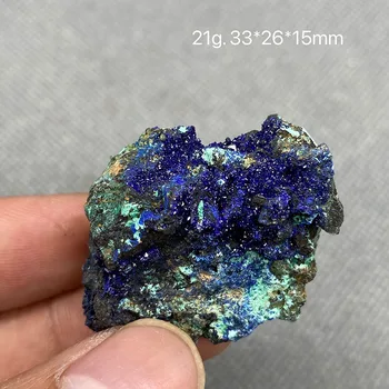 Натурален красив Азурит и малахит симбиотический проба минерал кристал камъни и кристали crystal Исцеляющий