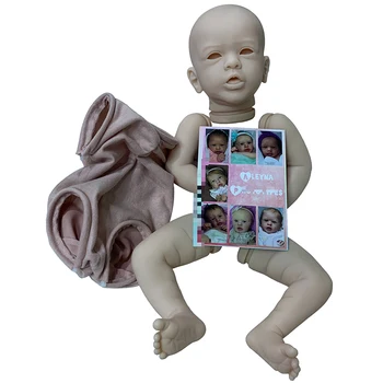Незавършена 20-инчов Комплект кукли Reborn Алейна Популярно Милото Личице Свеж Цвят-Мека Кукла с COA