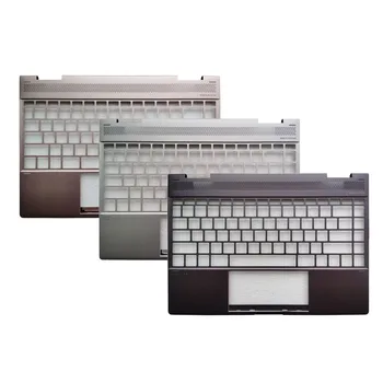 Нова Обвивка за лаптоп HP X360 13-AE Горния Капак, Подложки за ръце C Корпус, Сребрист/Кафяв/Розов