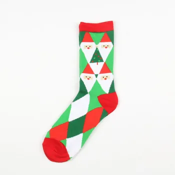 Новата есен-зима на нова година Дядо Коледа Коледа Снежен Лосове Подарък чорапи, дълги чорапи памучни чорапи на мъже, жени размера на 35-43 евро SD15