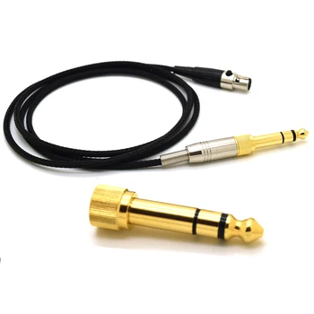 Обновен кабел за слушалки за AKG K702 Q701 K271 K240 K267 K712 Подмяна слушалки Аудиопровод 6,35 мм / 3.5 мм Конектор Mini XLR
