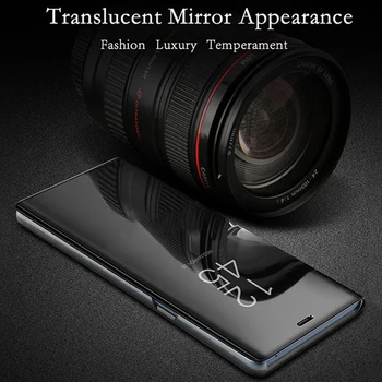 Огледален Вид на Смарт Флип Калъф за Samsung Galaxy J7 Prime J7prime SM G611 G611F Луксозен Оригинален Магнитен Калъф за телефон Fundas Etui